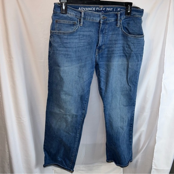 Arizona Jeans Straight Leg Advance Flex 360 High Rise Pull on Solid Denim Pants - Picture 8 of 8